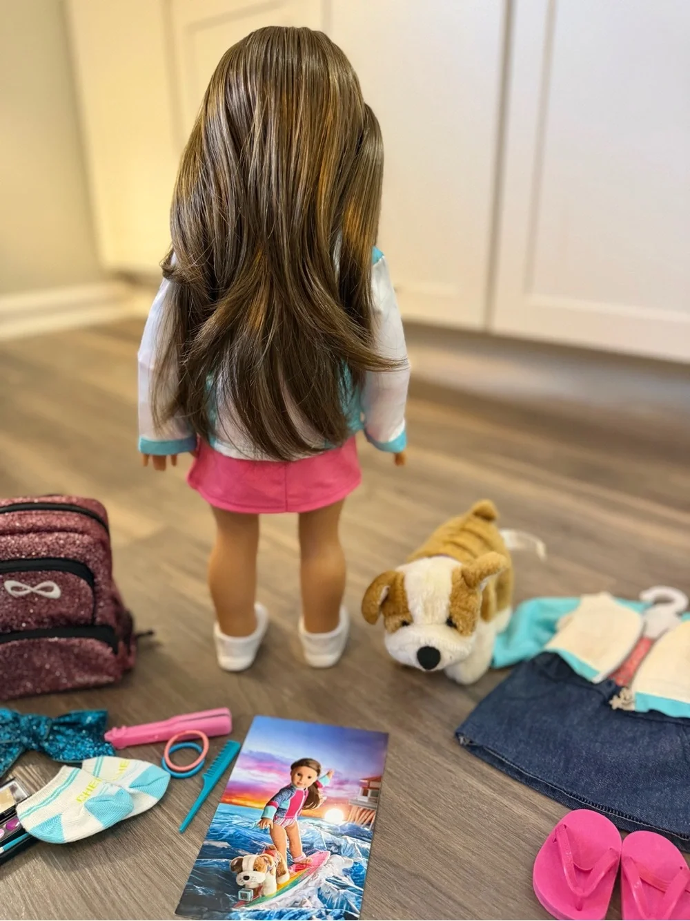 American Girl Joss Kendrick GOTY 2020 Doll Hearing Aid Cheer Surf Bundle